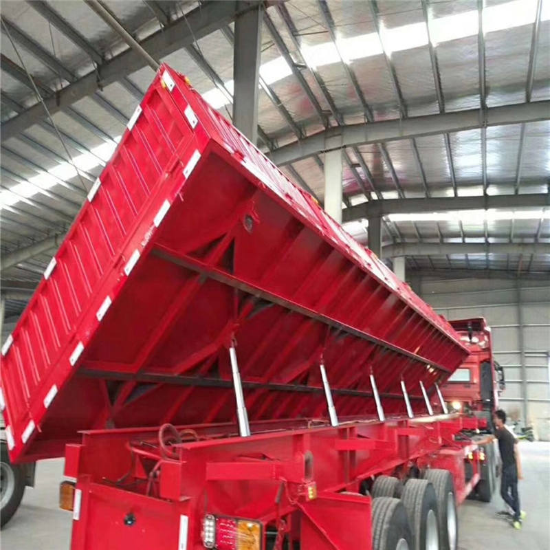 Side Dump Trailer --- Fence Type